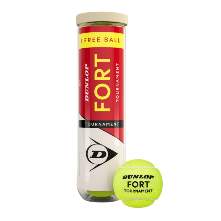 Dunlop Tennisbälle Fort Tournament DTB 3+1 Aktion Dose 4er